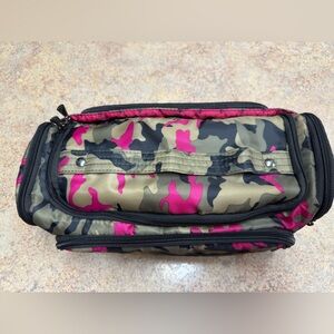 LUG trolley cosmetic case camouflage pattern.
